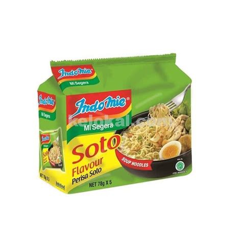 INDOMIE SOTO FLAVOUR SOUP INSTANT NOODLE PACK 78G X 5 - Kelokal.com