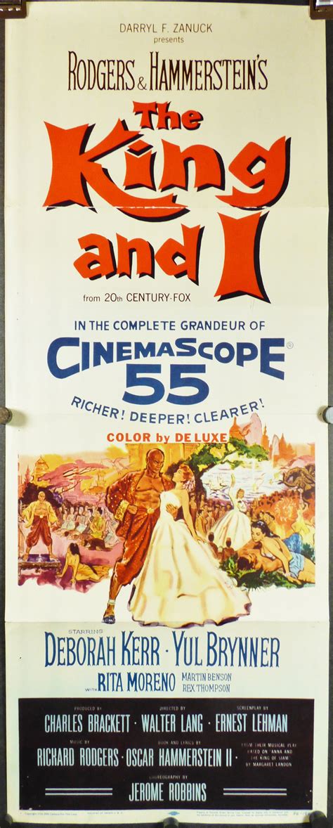 KING AND I, Original Vintage Musical Insert Movie Poster - Original Vintage Movie Posters