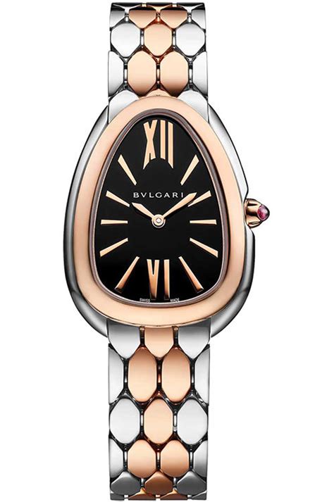 BVLGARI Serpenti 33 mm Watch in Black Dial