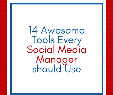 14 Awesome Tools Every Social Media Manager should Use - Temi's ...