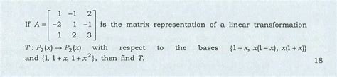 matrices - Find the Linear transformation from the Matrix ...