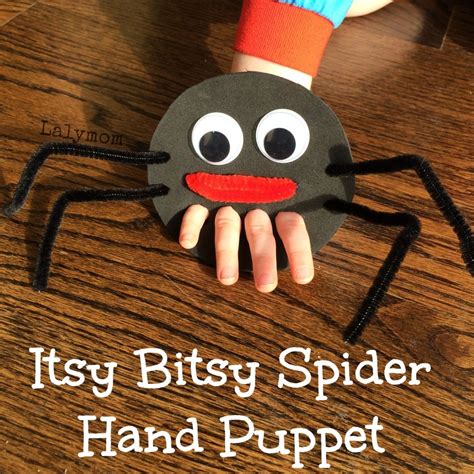 Itsy Bitsy Spider Finger Puppet for Fine Motor Play - LalyMom