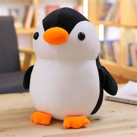 25/35/45 cm Soft Penguin Plush Toy Stuffed Animal Cotton Filled Penguin ...