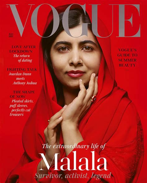 Malala Yousafzai Graces the Cover of British Vogue June 2021 Issue