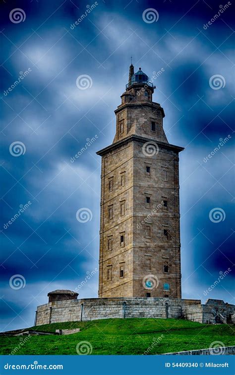 La Coruna, Spain, the Lighthouse Stock Photo - Image of celtic, antique: 54409340