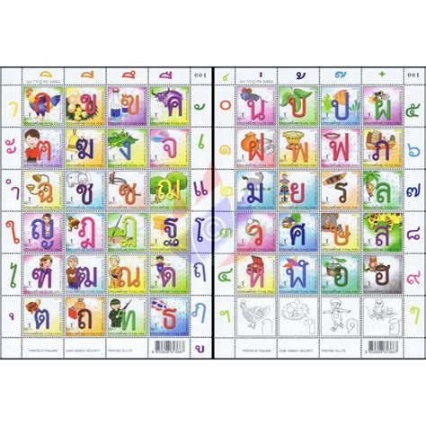 Thai Alphabet and Nationhood -MAXIMUM CARDS-