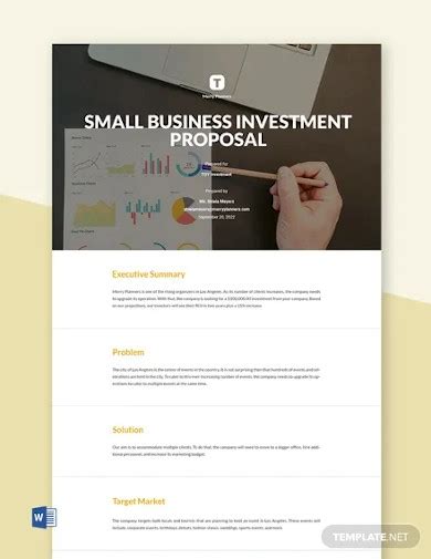 Small Business Proposal - 10+ Examples, Format, How to Create, Pdf