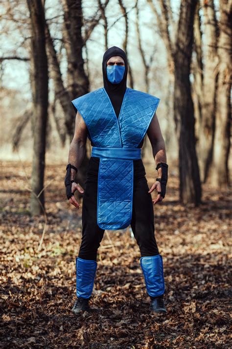 Sub Zero Ninja Cosplay Costume Mortal Kombat cosplay Sub-zero | Etsy