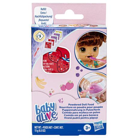 Baby Alive Powdered Doll Food Refill, Includes 5 Doll-Food Packets | Walmart Canada