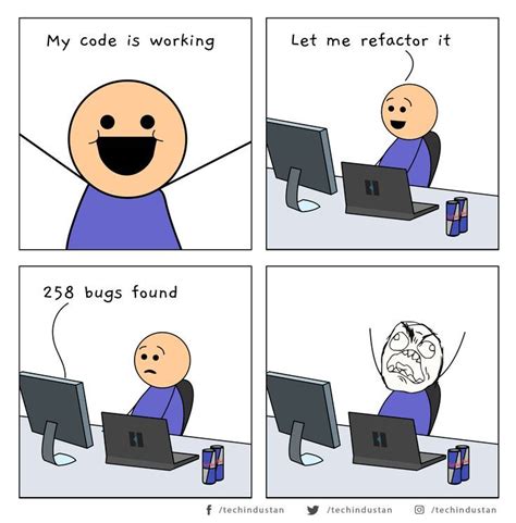 The first rule of #programming. If it works don't touch. #ProgrammerHumor #Programmer #Coding # ...