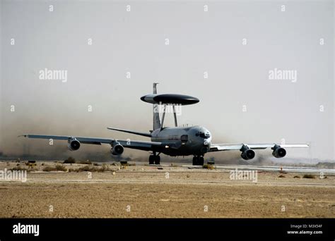 A U.S. Air Force E-3 Sentry aircraft from the 964th Expeditionary ...