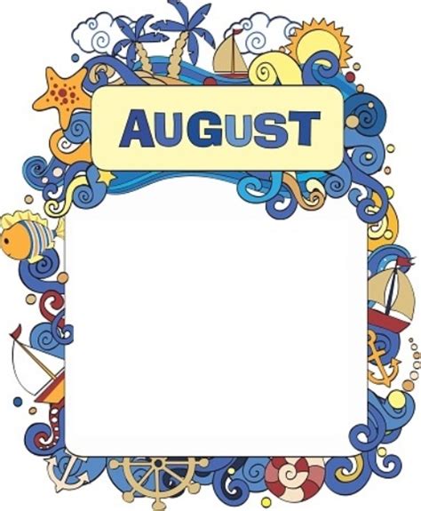 August clipart boarder, August boarder Transparent FREE for download on WebStockReview 2024