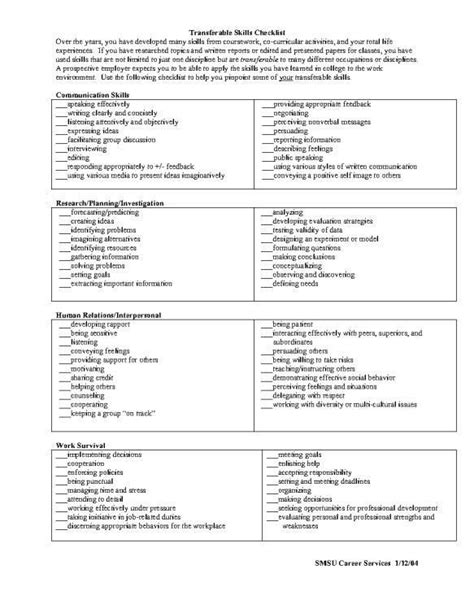 16 Job Seeking Skills Worksheets | Resume skills, Job seeking skills, Work skills