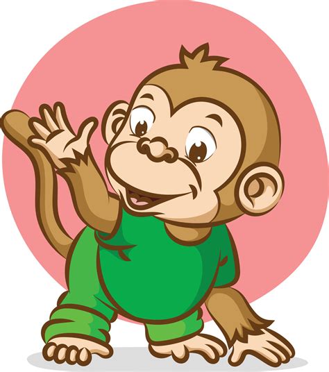 The baby monkey is trying to do the sport exercise 4858401 Vector Art at Vecteezy