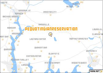 Pequot Indian Reservation (United States - USA) map - nona.net