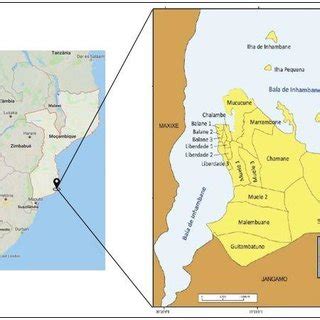 Map of Inhambane County | Download Scientific Diagram