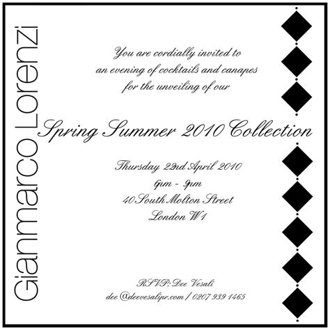 Formal Cocktail Party Invitations