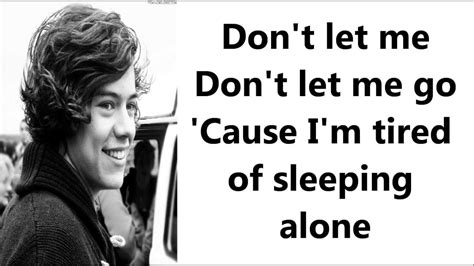 Don´t Let Me Go- Harry Styles (Lyrics) - YouTube