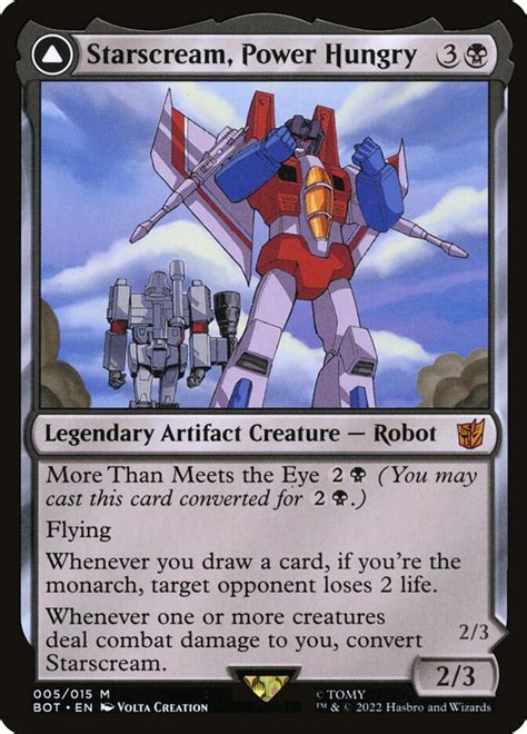 Starscream, Power Hungry // Starscream, Seeker Leader - Transformers - MTG Print