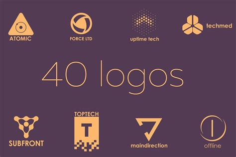 40 tech logos #fonts#modify#free#designed Business Illustration, Pencil Illustration, Business ...