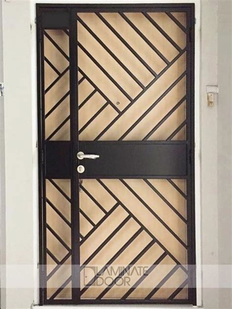 Hdb mild steel gate install hdb gate in singapore at factory price | Steel door design, Metal ...