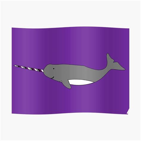 Asexual Pride Narwhal Asexuality Animals Mythical Animal Mythology – Poster - Canvas Print ...