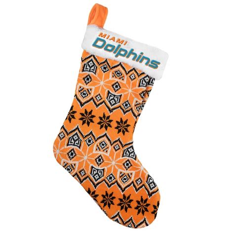 Miami Dolphins 2015 Knit Christmas Stocking - Detroit Game Gear