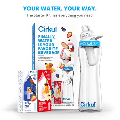 Cirkul FitSip White Cherry Flavor Cartridge, Drink Mix,, 51% OFF