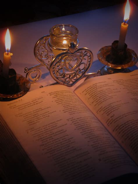 Reading Bible in candle light - PixaHive