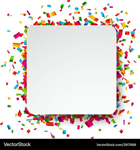 Confetti celebration background Royalty Free Vector Image