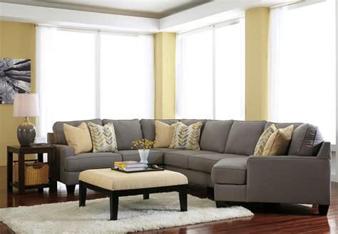 Chamberly Alloy RAF Cuddler Sectional from Ashley (2430275) | Coleman ...