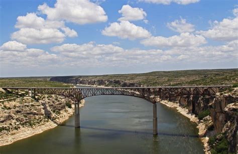 Pecos River High Bridge (between Comstock and Langtry) - Built in 1957 at 273 feet above the ...