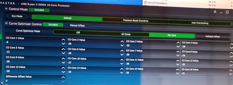 Ryzen Master - PBO Curve Optimizer Control - Configure in Windows Now ...