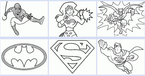 Superhero coloring book - Coloring Pages 4 U