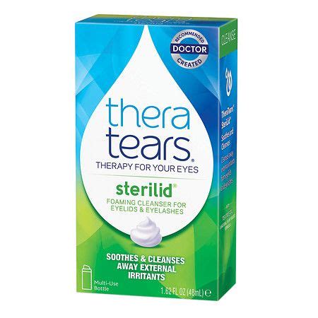 TheraTears SteriLid Eyelid Cleanser | Cleanser, Foam cleanser, Dry eyes relief