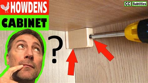 Howdens Kitchen Wall Unit Adjustments and How the Bracket Works - YouTube