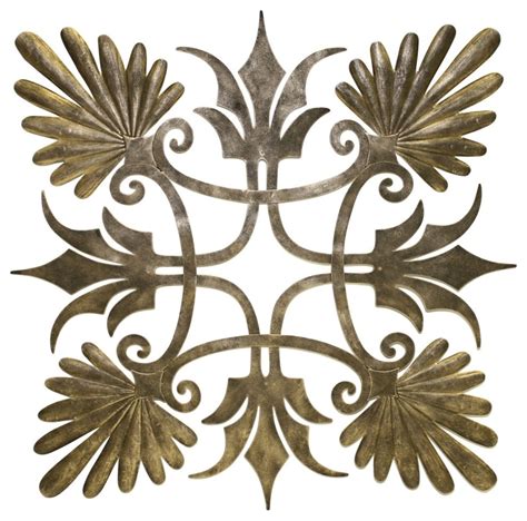 Square Gold Iron Decorative Ceiling/Wall Medallion - Traditional ...