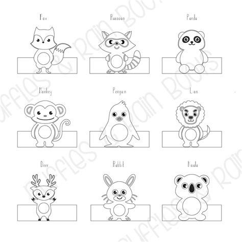 Printable Animal Puppet Templates