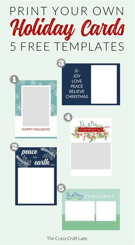 Print Your Own Christmas Cards Templates – Mightyprintingdeals.com