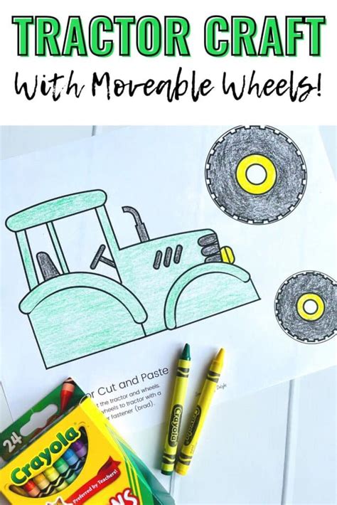 Easy Preschool Tractor Craft (with Free Printable) - Simply Full of Delight