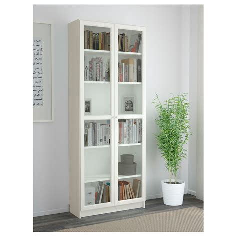 15 Ideas of White Bookcases with Glass Doors