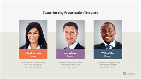 Team Meeting Presentation Template - Download | HiSlide.io