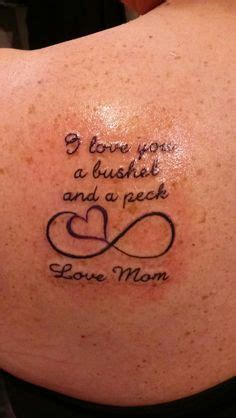 "I love you a bushel & a peck & a hug around the neck". Sparrow tattoo dedicated to Grandparents ...