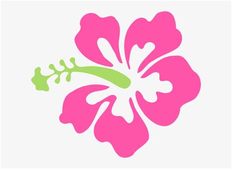 Pink Hibiscus Flower Clipart