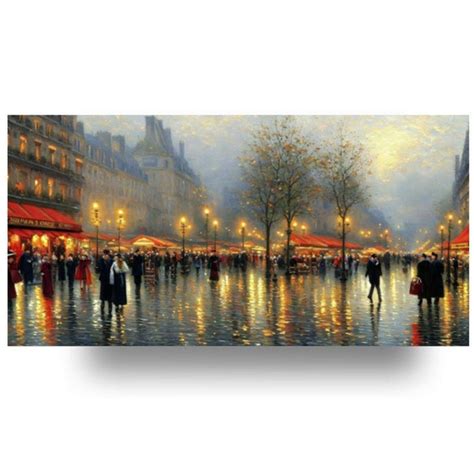 Paris Street Scene - Etsy