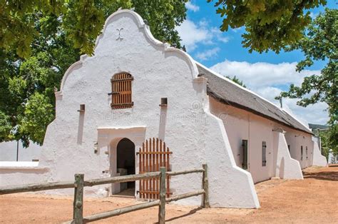 Historic Barn In Cape Dutch Architectural Style Editorial Stock Photo - Image of window ...