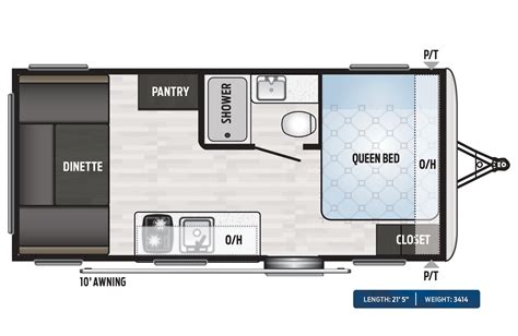 Springdale Travel Trailers - 1750rd Floorplan | Keystone RV | Travel trailer, Floor plans ...