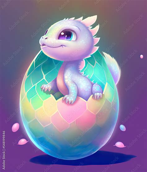 Dragon Hatching From Egg