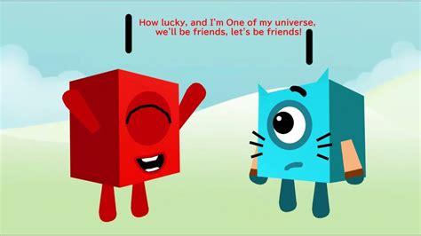 Cartoonblocks One meets a Numberblocks One - YouTube