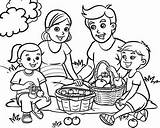 Picnic Coloring Pages sketch template
